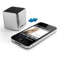 Technaxx přenosný Bluetooth reproduktor Mini MusicMan, baterie 600 mAh, stříbrný (BTX2)