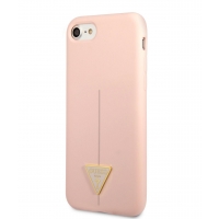 Guess Silicone Line Triangle Zadní Kryt pro iPhone 7/8/SE2020/SE2022 Pink