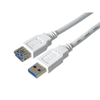 PremiumCord Prodlužovací kabel USB 3.0 Super-speed 5Gbps A-A, MF, 9pin, 3m bílá