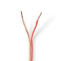 Repro kabel | 2x 2.50 mm2 | Měď | 25.0 m | Kulatý | PVC | Transparentní | Role