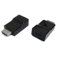 Kab. redukce HDMI na VGA, M/F, černá