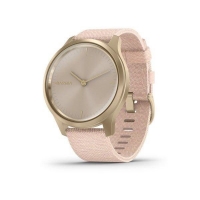 GARMIN chytré elegantní fitness hodinky vivomove 3 Style, LightGold/PinkNylon Band