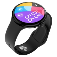 IMMAX chytré hodinky Lady Music Fit/ 1,1" LCD/ MT2502D/ BT 4.2/ IP67/ Android 4.0/ iOS 8.0/ dámské/ čeština/ černé