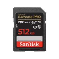 SanDisk Extreme PRO/SDXC/512GB/200MBps/UHS-I U3 / Class 10