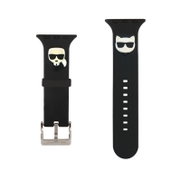 Karl Lagerfeld Karl and Choupette Řemínek pro Apple Watch 42/44mm Black