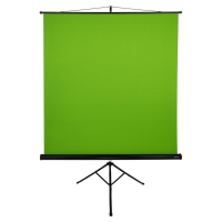 AROZZI Green Screen/ zelené plátno pro fotografy a streamery/ mobilní trojnožka 90" (228 cm)/ 157 x 157 cm/ case černý