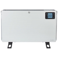 NEDIS konvekční ohřívač/ termostat/ 3 nastavení/ display/ časovač/ DO včetně baterie CR2032/ výkon 2000 W/ kov/ bílý