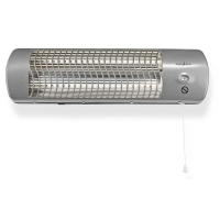 NEDIS koupelnový ohřívač/ spotřeba 1200 W/ nastavitelný termostat/ 2 tepelné Rrežimy/ X4/ šedý