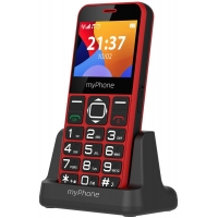 myPhone Halo 3 Senior červený s nabíjecím stojánkem   2,31" IPS / single SIM
