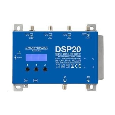 LEM DSP20-5G programovatelný DVB-T/T2 zesilovač