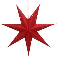Červená hvězda RETLUX RXL 362, 10 LED, teplá bílá