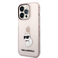 Karl Lagerfeld IML Choupette NFT Zadní Kryt pro iPhone 14 Pro Max Pink