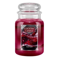 Svíčka ve skleněné dóze Country Candle, Červené víno, 680 g