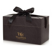 Dárková krabička WoodWick, Barva černá se stuhou