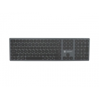 Trhák Bezdrátová klávesnice Natec DOLPHIN, BT + 2.4GHZ, X-SCISSORS, tenká, hliník