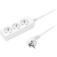 Prodlužovací kabel BLOW PR-370P  3zásuvky 3m, bílá, 3GU 3x1,5mm