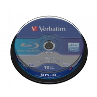 VERBATIM BD-R SL 25GB, 6x, spindle 10 ks