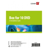 COVER IT 10 DVD 33mm černý 5ks/bal