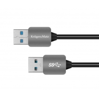 Kabel USB Kruger&Matz KM0337 USB / USB 3.0 1m černý