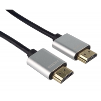PremiumCord Slim HDMI 2.0 High Speed + Ethernet kabel, zlacené konektory, 1,5m 