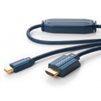 ClickTronic HQ OFC kabel mini DisplayPort - HDMI typ A, zlacené kon., 3D, M/M, 5m