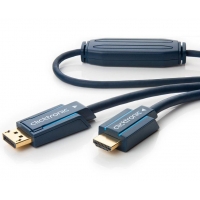 ClickTronic HQ OFC kabel DisplayPort - HDMI typ A, zlacené kon., 3D, M/M, 2m