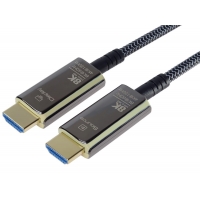 PremiumCord Ultra High Speed HDMI 2.1 optický fiber kabel 8K@60Hz,zlacené 15m