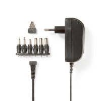 Univerzální napájecí AC adaptér | 18 W | 3 - 12 V DC | 1.80 m | 1.5 A | 6 plug(s) | Černá
