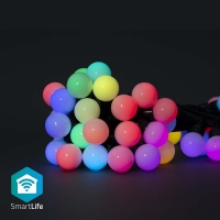 SmartLife Dekorativní LED | Party Lights | Wi-Fi | RGB | 48 LED's | 10.8 m | Android™ / IOS | Průměr žárovky: 30 mm