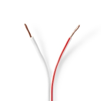 Repro kabel | 2x 1.50 mm2 | CCA | 100.0 m | Kulatý | PVC | Bílá | Zabaleno