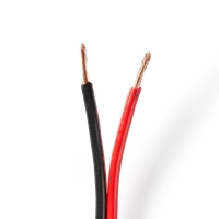 Repro kabel | 2x 2.50 mm2 | Měď | 100.0 m | Kulatý | PVC | Černá / Červená | Role