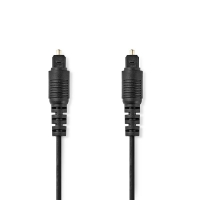 Optický audio kabel | TosLink Zástrčka | TosLink Zástrčka | 2.00 m | Kulatý | PVC | Černá | Box