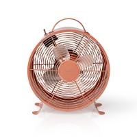 Stolní Ventilátor | Síťové napájení | Průměr: 250 mm | 20 W | 2-Rychlostní | Vintage Růžová