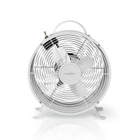 Stolní Ventilátor | Síťové napájení | Průměr: 250 mm | 20 W | 2-Rychlostní | Bílá