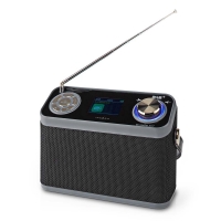 DAB+ Rádio | Stolní Provedení | DAB+ / FM | 2.4 " | Barevná obrazovka | Napájení z baterie / Síťové napájení | Digitální
