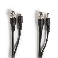 CCTV bezpečnostní kabel | BNC / DC | 10.0 m | Kulatý | PVC | Černá | Dárkový Box