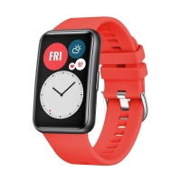 Silikonový řemínek FIXED Silicone Strap pro Huawei Watch FIT, červený