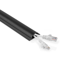 Cable management | Potrubí | 0.50 m | 1 kusů | Maximální tloušťka kabelu: 16 mm | PVC | Černá