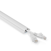 Cable management | Potrubí | 0.50 m | 1 kusů | Maximální tloušťka kabelu: 12 mm | PVC | Bílá