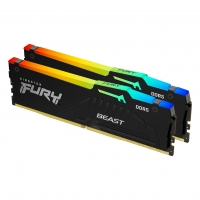 Kingston FURY Beast/DDR5/64GB/6000MHz/CL40/2x32GB/RGB/Black