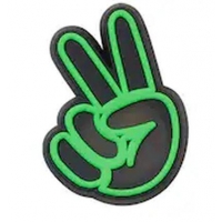 Crocs ozdoba Jibbitz Lights Up Peace Hand Sign 