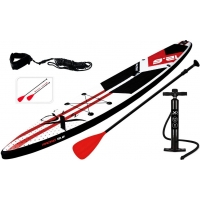 Paddleboard pádlovací prkno 380 cm s kompletním příslušenstvím, červená
