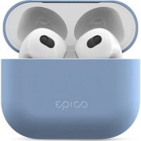 Silikonové pouzdro Epico pro Airpods 3, světle modrá