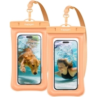 Spigen Aqua Shield WaterProof Floating Case A610 2 Pack, apricot