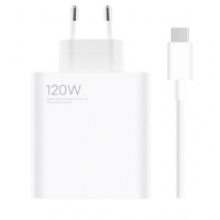 Xiaomi MDY-13-EE USB-A 120W Cestovní Nabíječka + USB-C kabel White (Bulk)