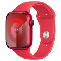Apple Watch Series 9 Cellular 45mm (PRODUCT)RED hliník s (PRODUCT)RED sportovním řemínkem S/M