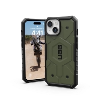 UAG Pathfinder MagSafe, olive drab - iPhone 15
