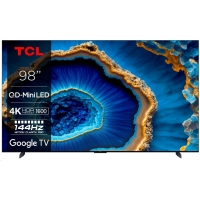 TCL 98C805 TV SMART Google TV QLED/248cm/4K UHD/4000 PPI/144Hz/Mini LED/HDR10+/Dolby Atmos/DVB-T/T2/C/S/S2/VESA