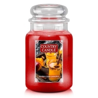 Svíčka ve skleněné dóze Country Candle, Teplá jablečná sangria, 680 g