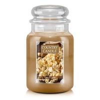 Svíčka ve skleněné dóze Country Candle, Sladko-slaný popcorn, 680 g